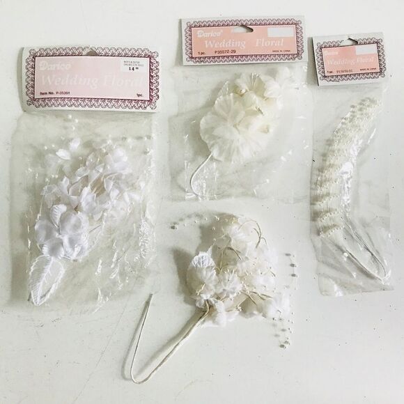 Wedding Hair Pins Accessories Flower VTG DARICE - Picture 1 of 8